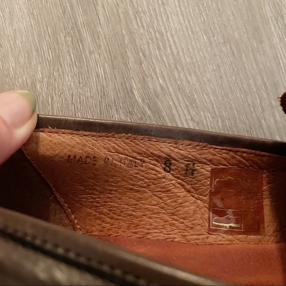 Ingledew’s Italian Collection Brown Leather Loafers Size 8.5 - Picture 5 of 9